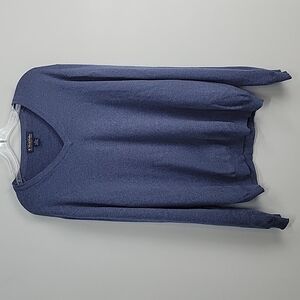 Brooks Brothers Blue  Merino Wool v-neck sweater